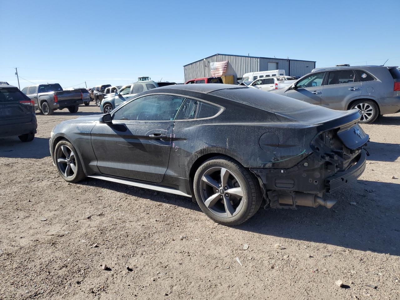 2015 Ford Mustang VIN 1FA6P8AM5F5370058 Copart auction photo, all over damage thumbnail 2