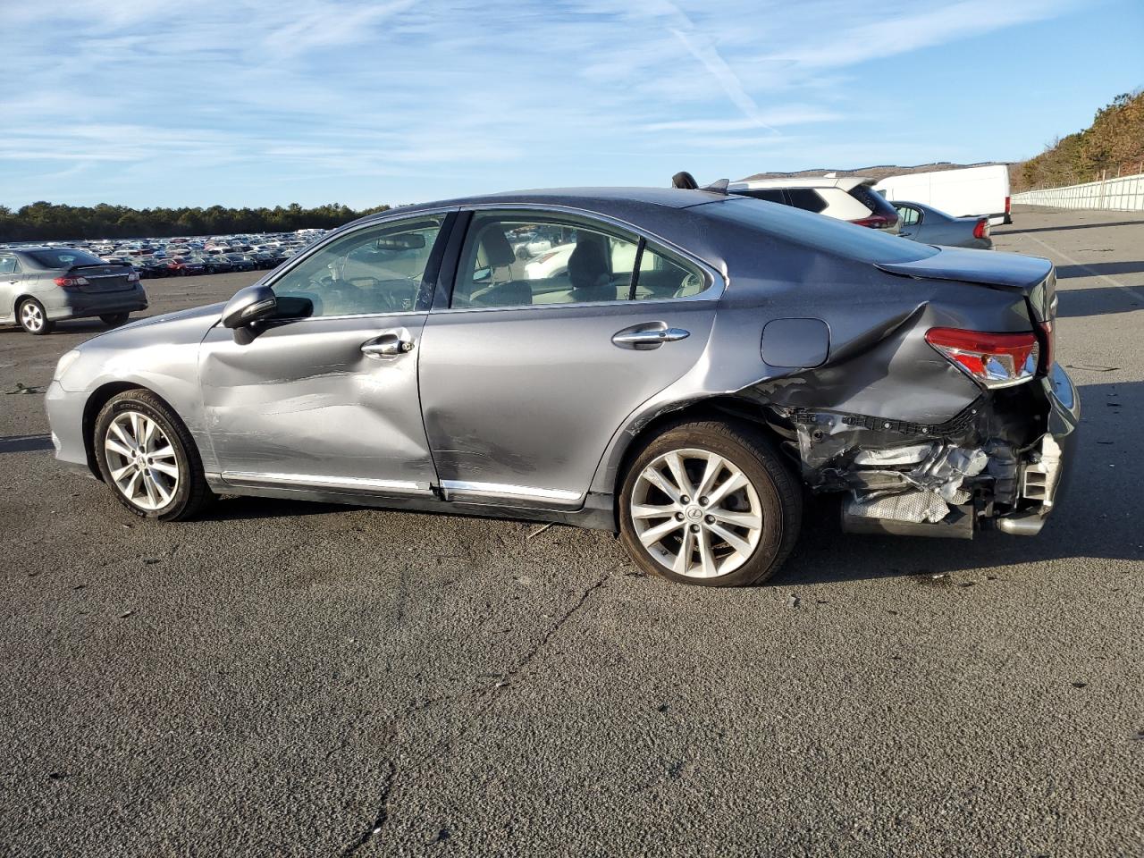 2012 Lexus ES VIN JTHBK1EGXC2513312 Copart auction photo, side / rear end damage thumbnail 2