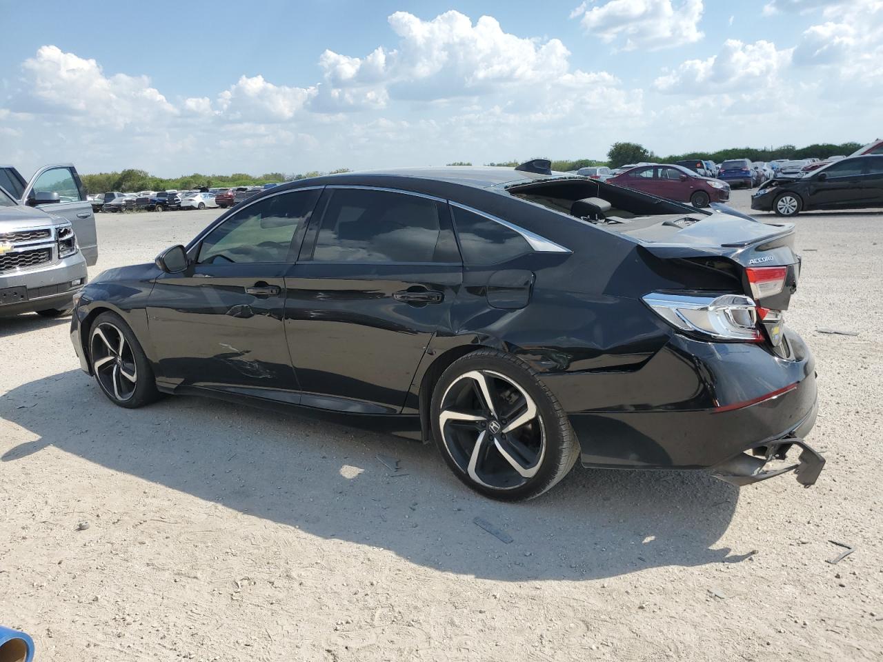 2018 Honda Accord VIN 1HGCV1F36JA114605 Copart auction photo, rear end damage thumbnail 2