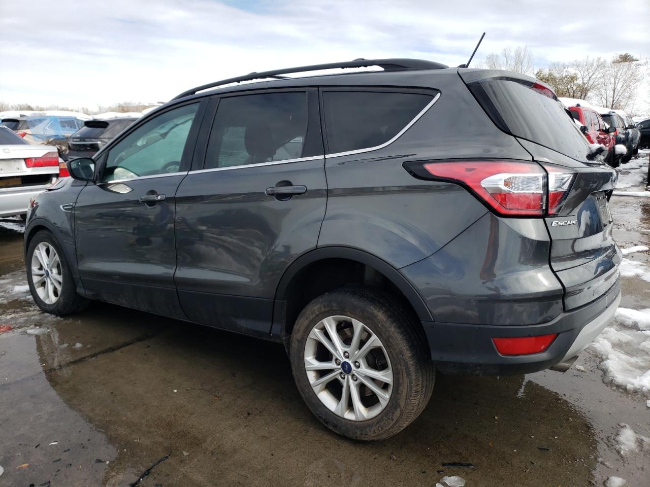 2018 Ford Escape VIN 1FMCU9GD4JUB40685 Copart auction photo, front end / side damage thumbnail 2