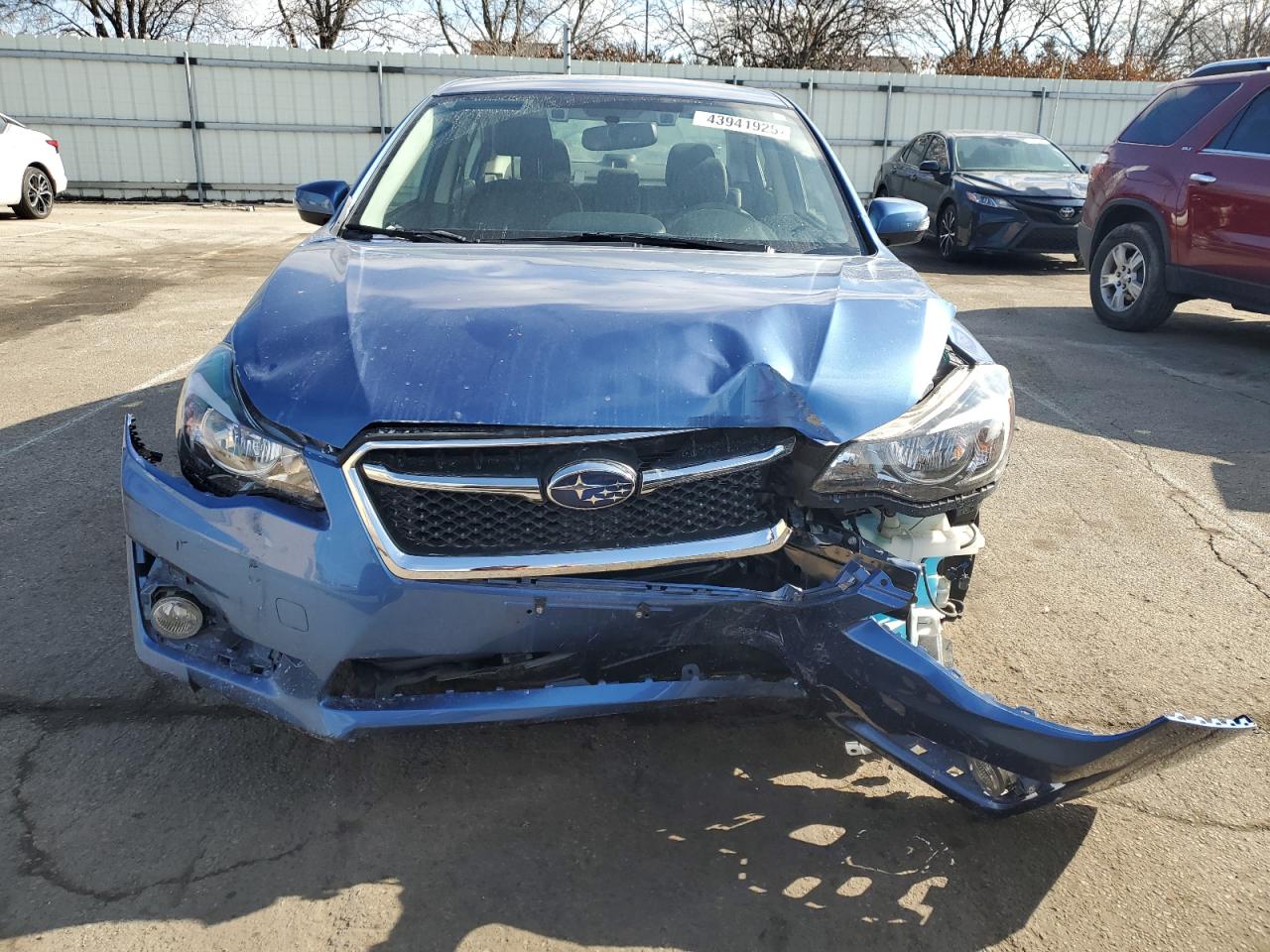 2015 Subaru Impreza VIN JF1GJAS64FH022473 Copart auction photo, front end damage thumbnail 5