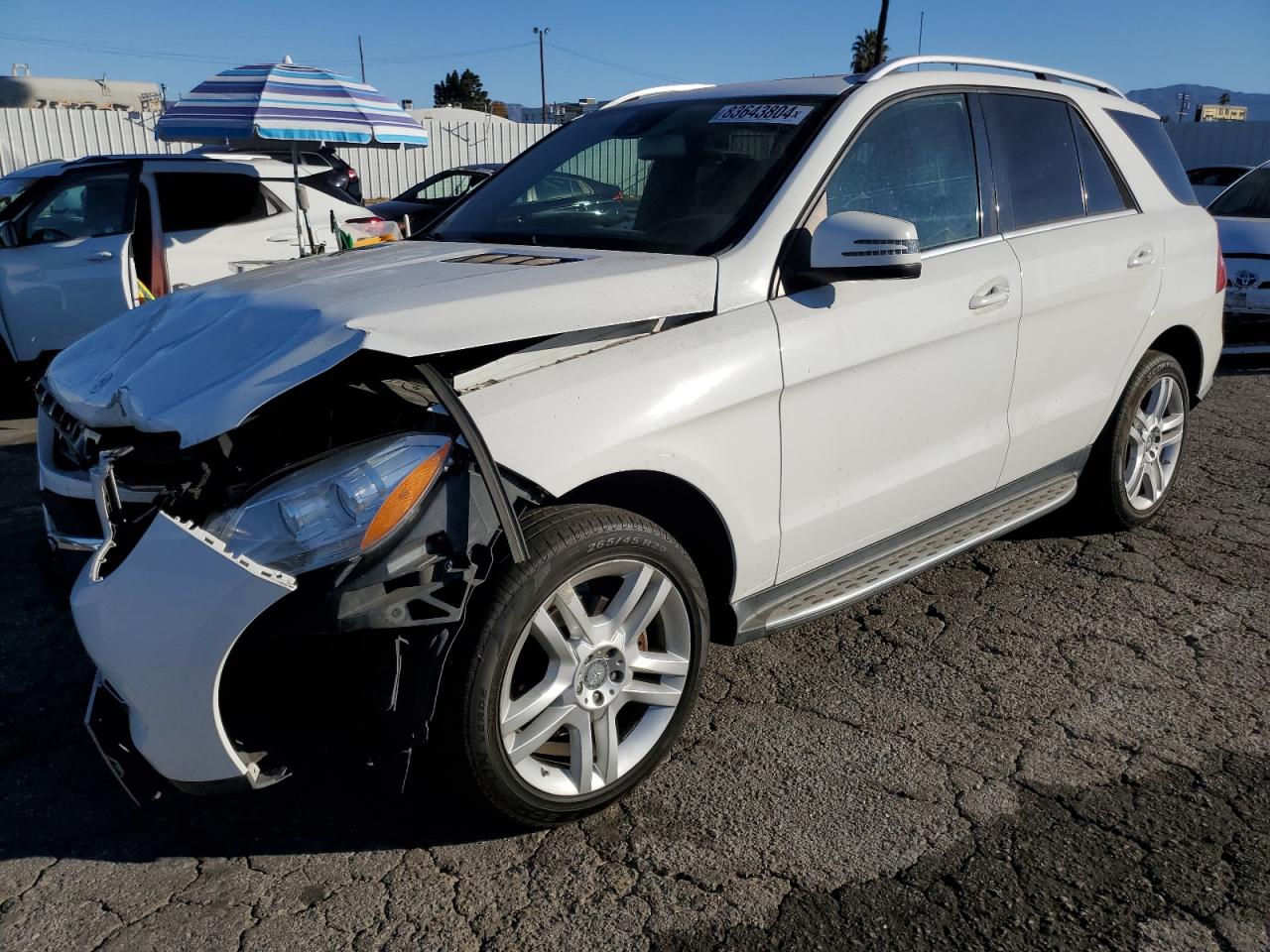 2015 Mercedes-Benz M-klasse VIN 4JGDA5HB6FA553106 - Copart auction photo
