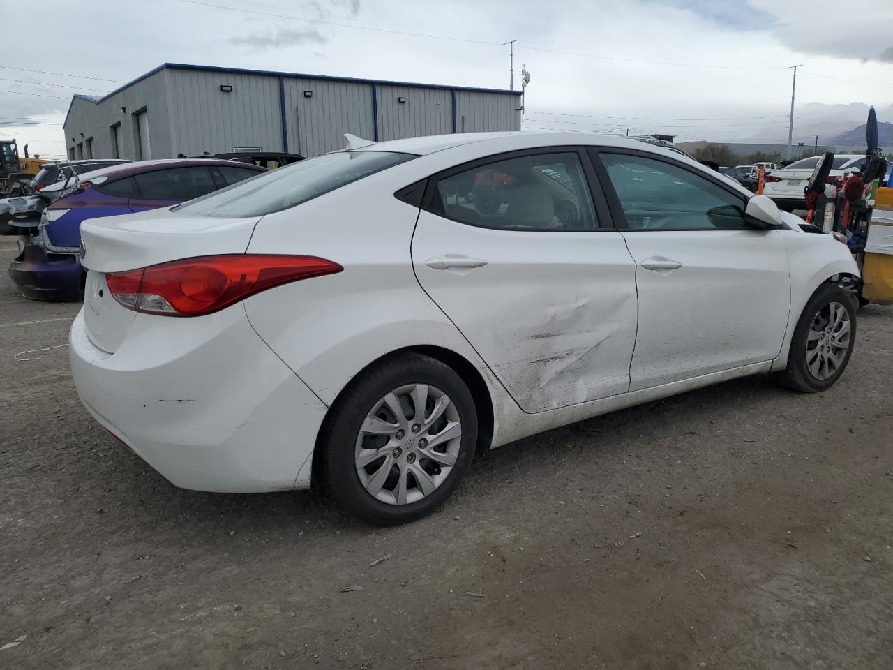 2011 Hyundai Elantra VIN 5NPDH4AE6BH060026 Copart auction photo, front end / side damage thumbnail 3