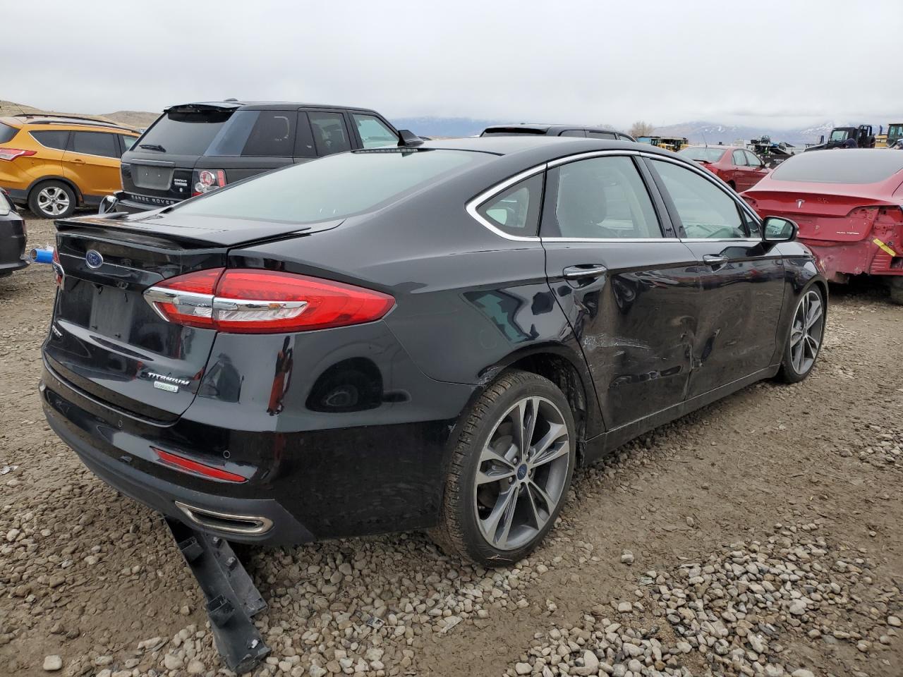 2019 Ford Fusion VIN 3FA6P0K91KR270848 Copart auction photo, front end damage thumbnail 3