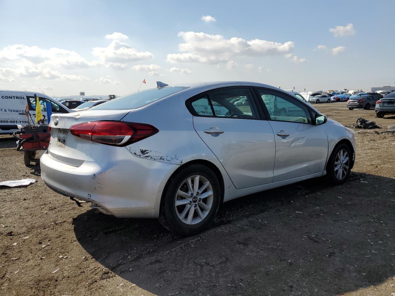 2017 KIA Forte VIN 3KPFL4A73HE077646 Copart auction photo, all over damage thumbnail 3