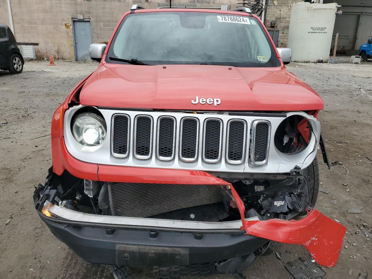 2017 Jeep Renegade VIN ZACCJBDB7HPF71685 Copart auction photo, front end damage thumbnail 5