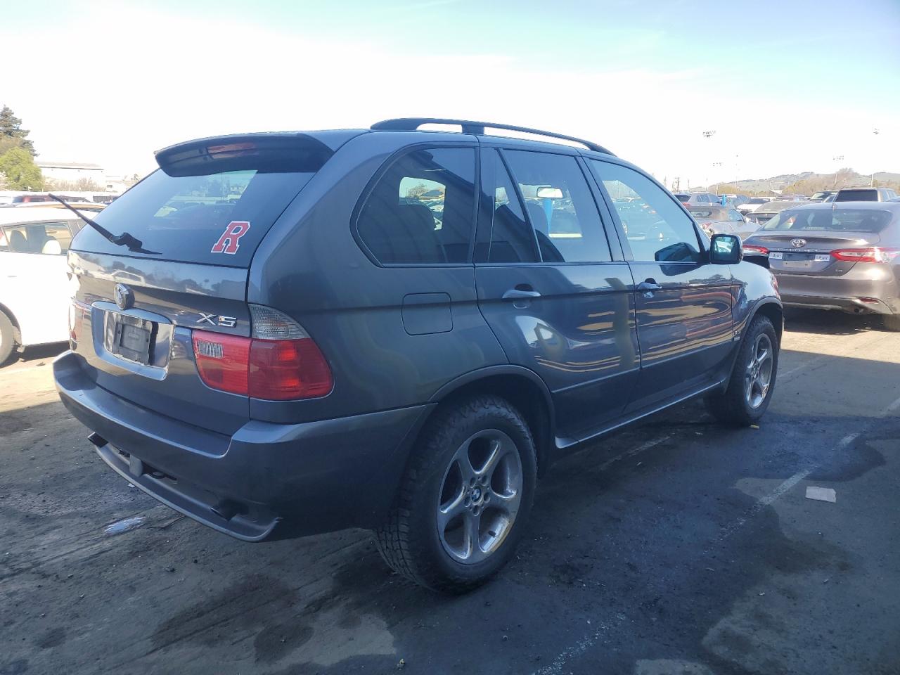 2002 BMW X5 VIN 5UXFA53562LP53091 Copart auction photo, front end damage thumbnail 3