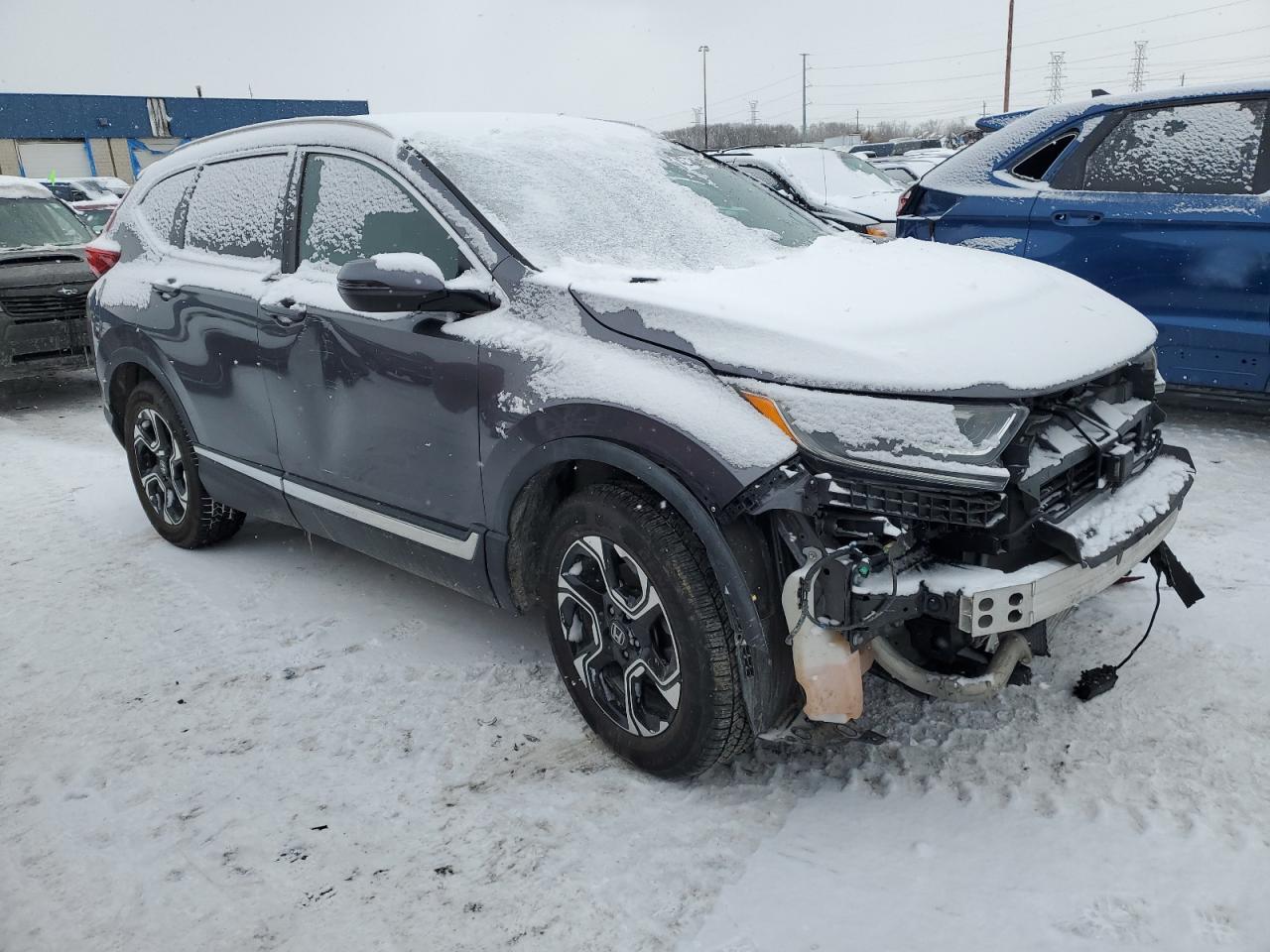 2018 Honda CR-V VIN 7FARW2H92JE025591 Copart auction photo, front end / side damage thumbnail 4