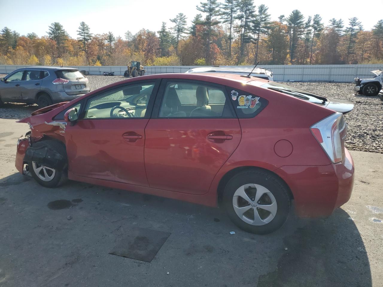 2012 Toyota Prius VIN JTDKN3DU0C1559975 Copart auction photo, front end / side damage thumbnail 2