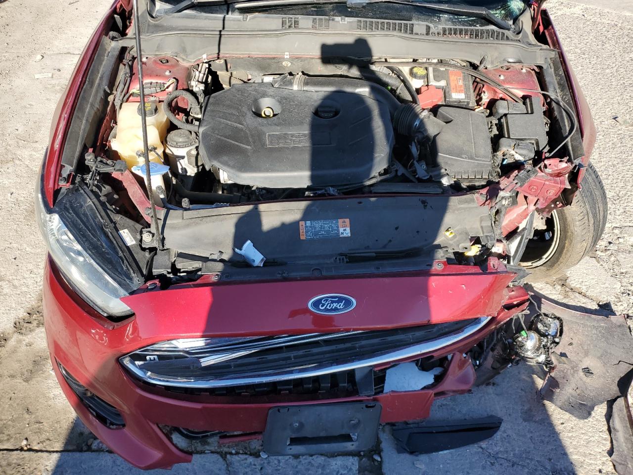 2016 Ford Fusion VIN 3FA6P0K96GR178254 Copart auction photo, front end damage thumbnail 11