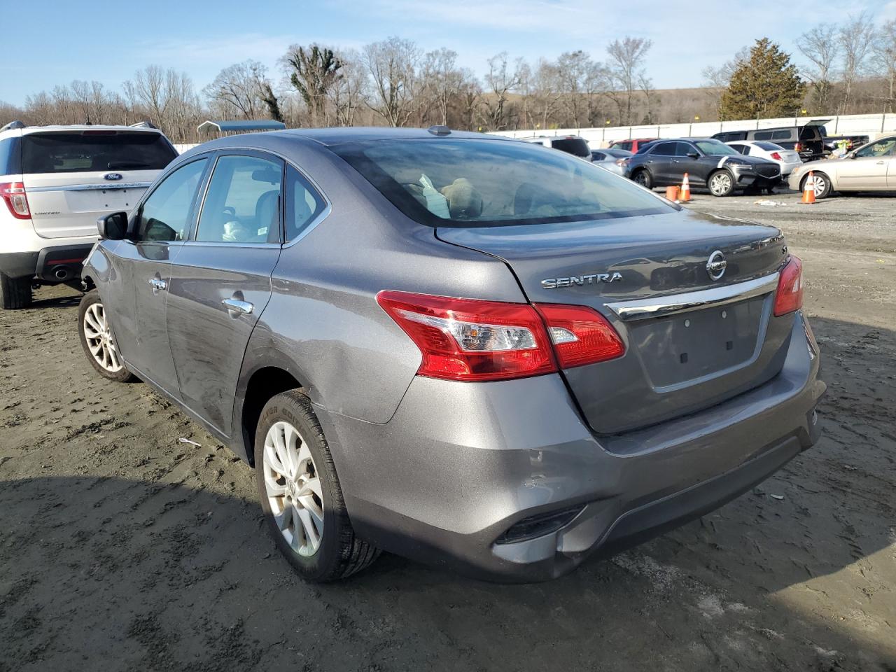 2019 Nissan Sentra VIN 3N1AB7AP0KY318490 Copart auction photo, front end / side damage thumbnail 2
