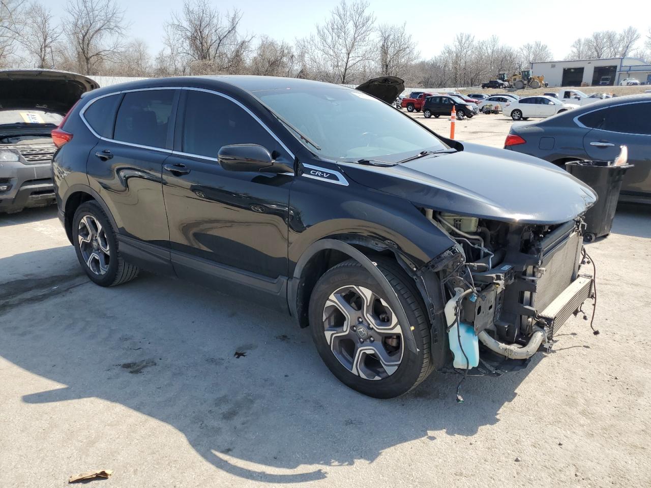 2018 Honda CR-V VIN 7FARW2H85JE014088 Copart auction photo, front end / side damage thumbnail 4