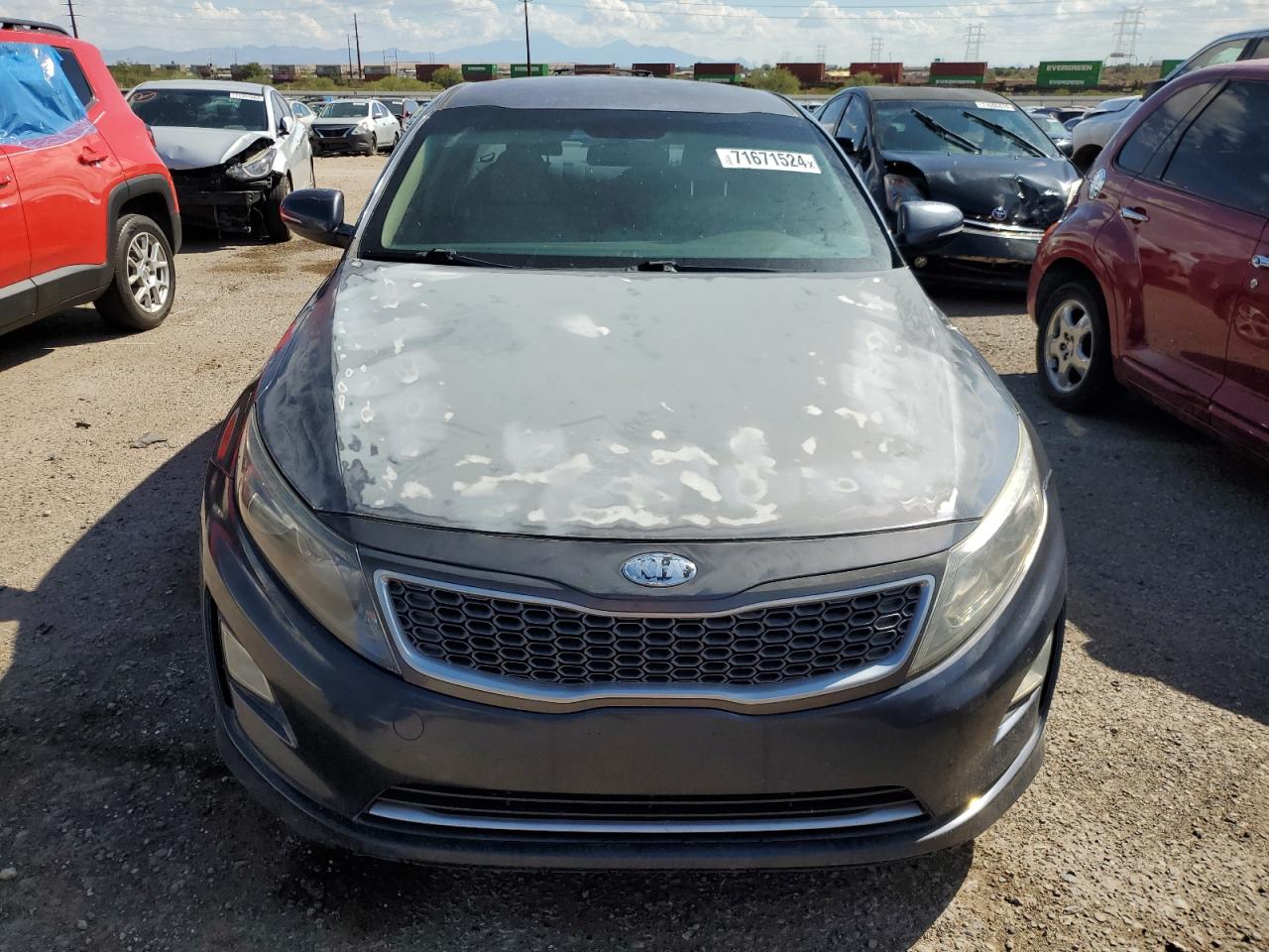 2014 KIA Optima VIN KNAGM4AD7E5071358 Copart auction photo, normal wear damage thumbnail 5