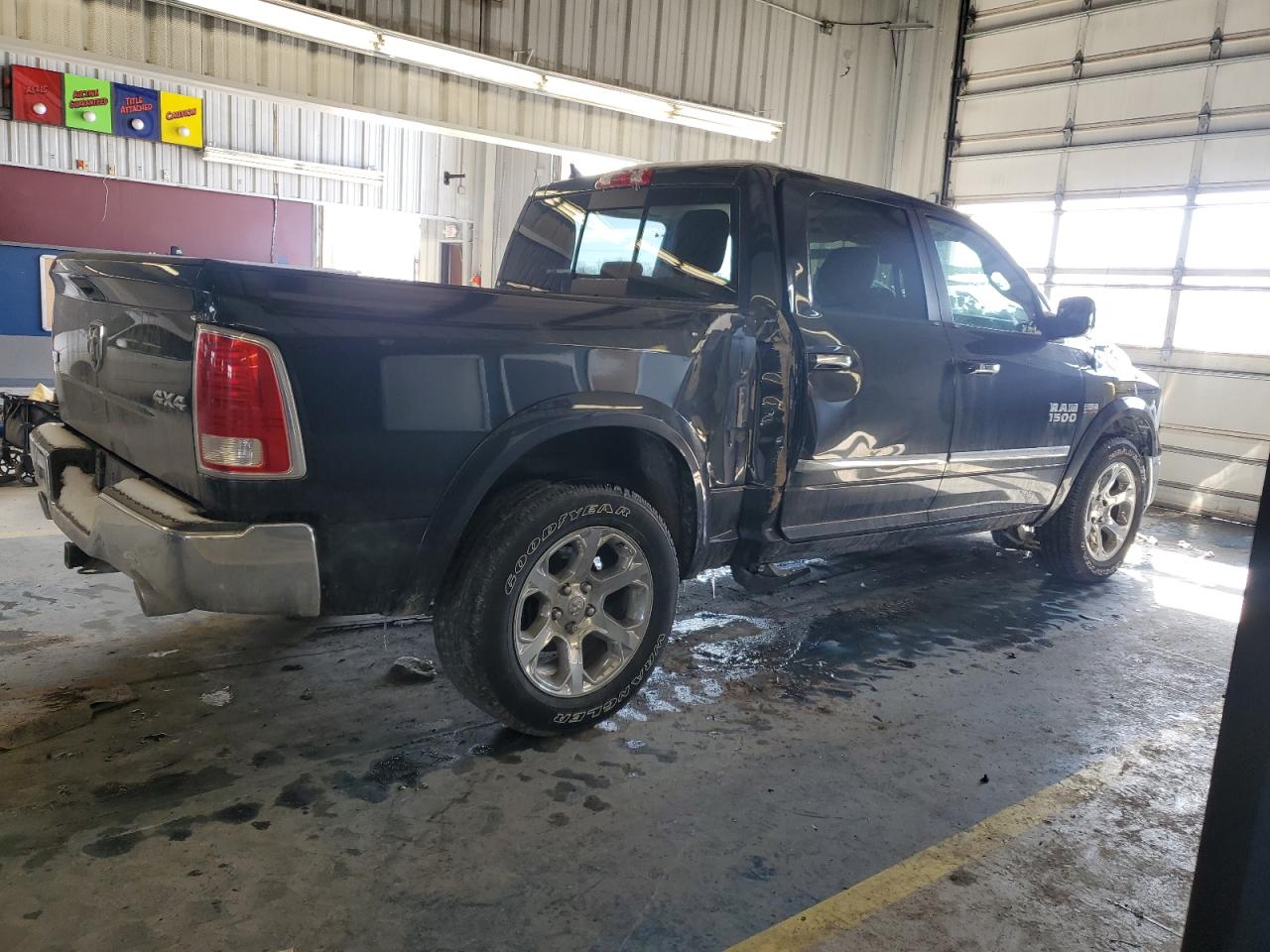 2014 RAM 1500 VIN 1C6RR7NT9ES193695 Copart auction photo, side damage thumbnail 3