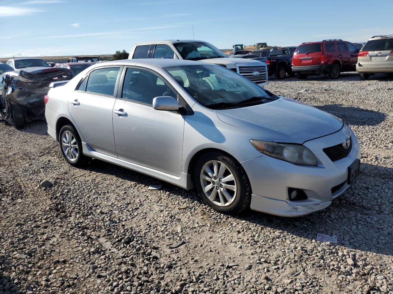 2010 Toyota Corolla VIN 2T1BU4EEXAC453655 Copart auction photo, side / front end damage thumbnail 4