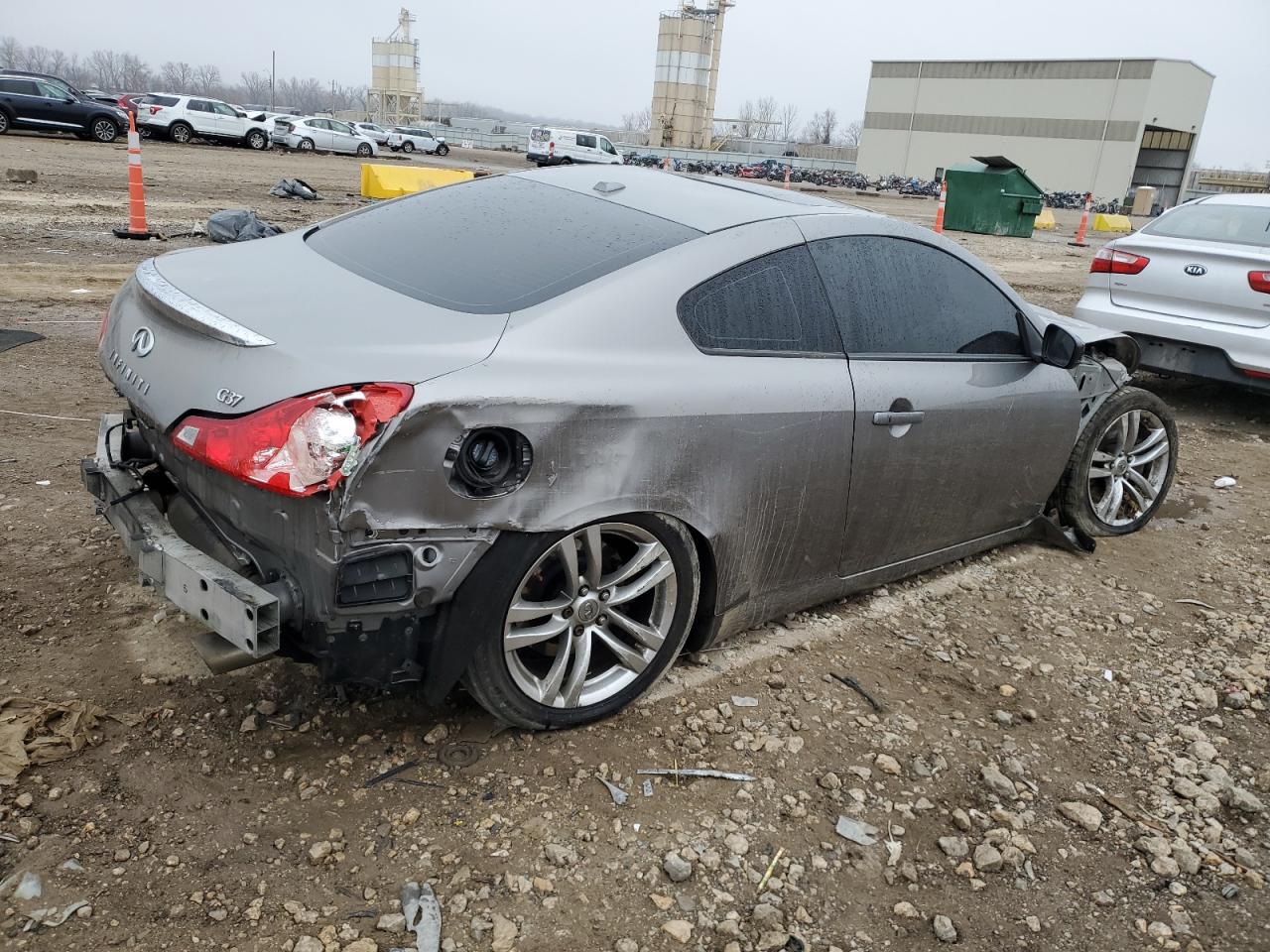 2009 Infiniti G VIN JNKCV64E39M607344 Copart auction photo, all over damage thumbnail 3