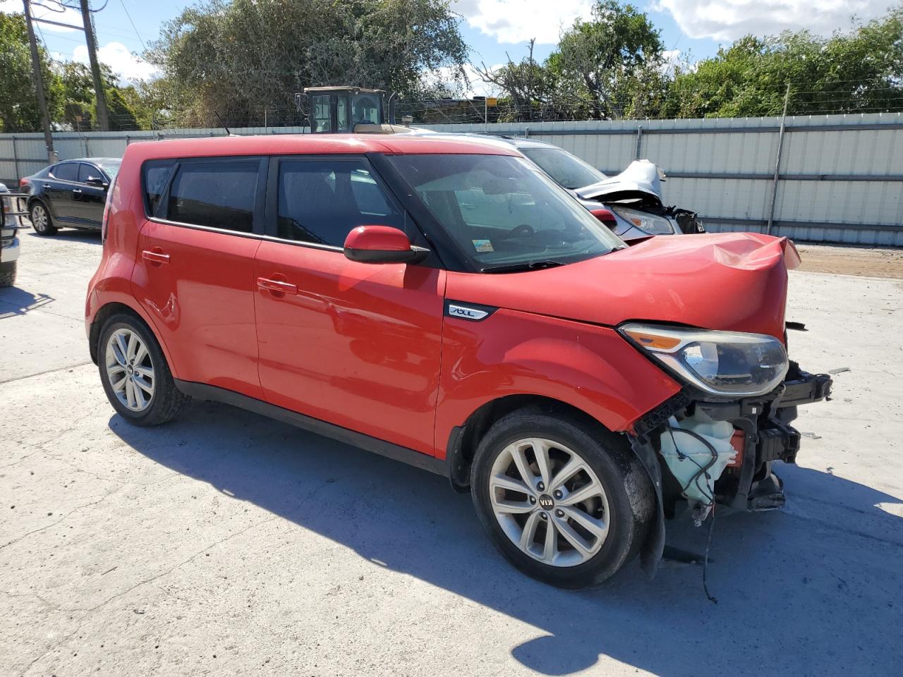 2018 KIA Soul VIN KNDJP3A5XJ7589871 Copart auction photo, front end / mechanical damage thumbnail 4
