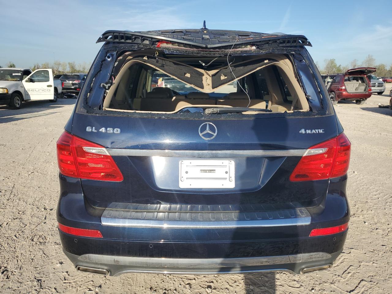 2014 Mercedes-Benz GL-klasse VIN 4JGDF7CE9EA269935 Copart auction photo, top/roof / minor dent/scratches damage thumbnail 6