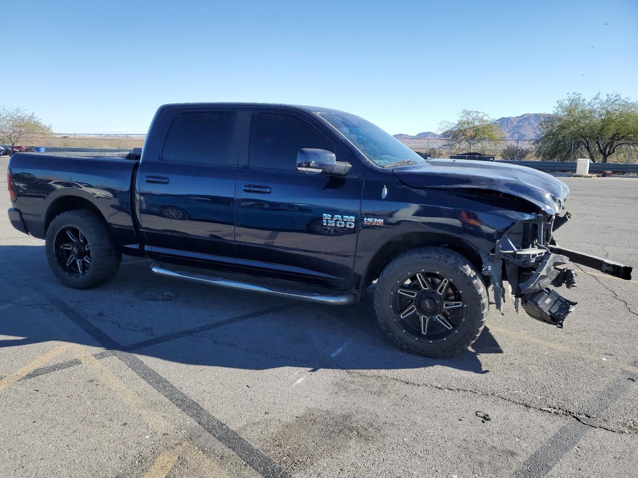2013 RAM 1500 VIN 1C6RR6MT0DS633619 Copart auction photo, front end damage thumbnail 4