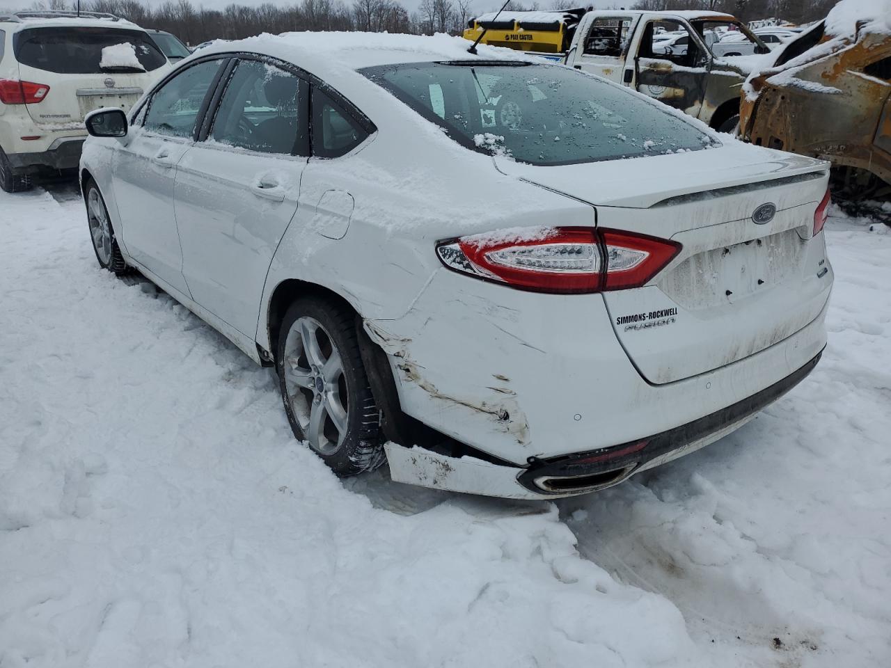 2015 Ford Fusion VIN 3FA6P0T96FR217874 Copart auction photo, rear end damage thumbnail 2