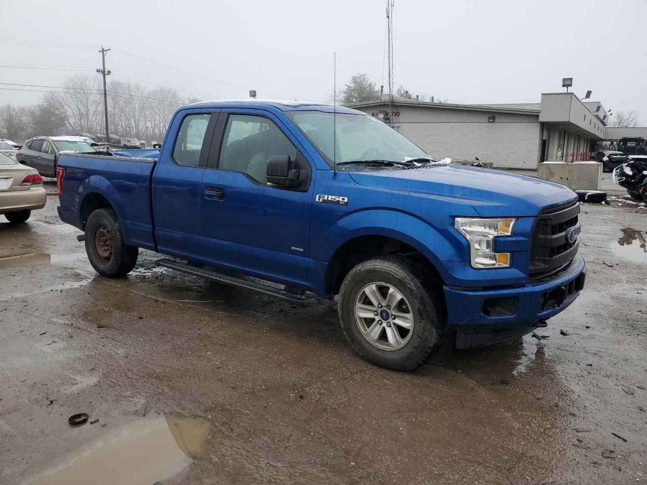 2017 Ford F-150 VIN 1FTEX1EP5HFA73483 Copart auction photo, side / front end damage thumbnail 4