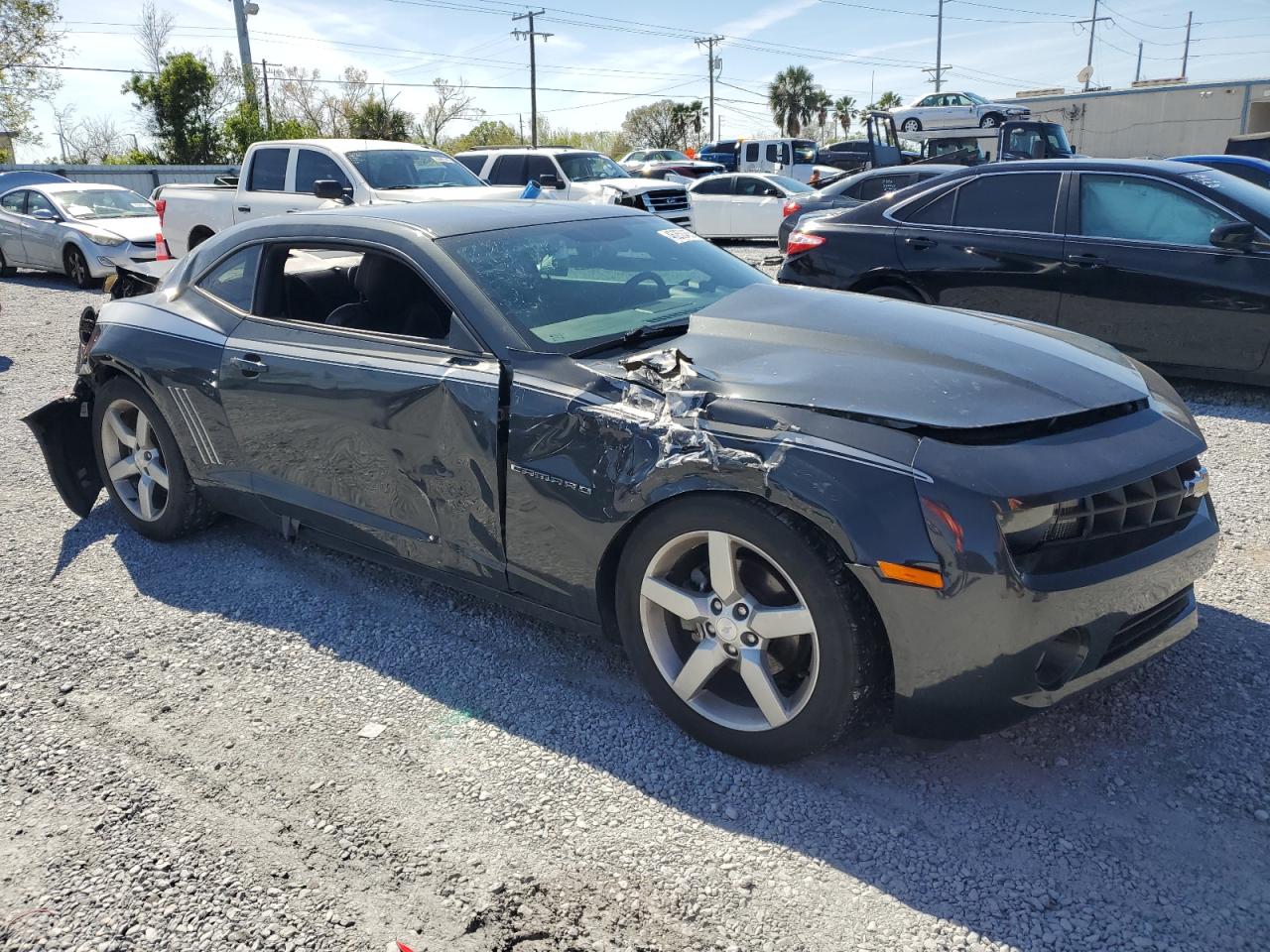 2013 Chevrolet Camaro VIN 2G1FC1E39D9245359 Copart auction photo, all over damage thumbnail 4