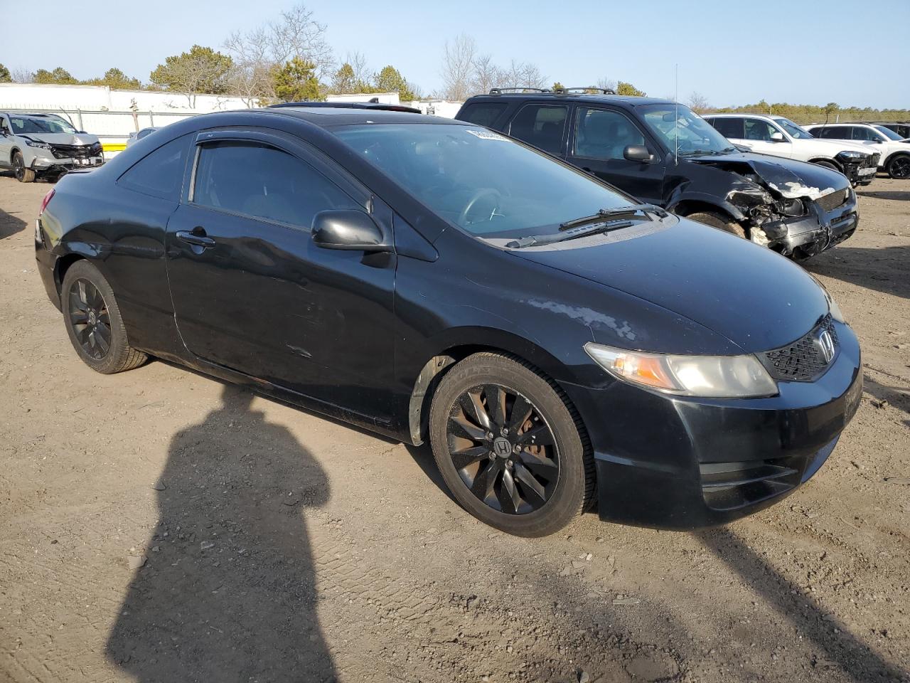 2010 Honda Civic VIN 2HGFG1B81AH502674 Copart auction photo, side / rear end damage thumbnail 4