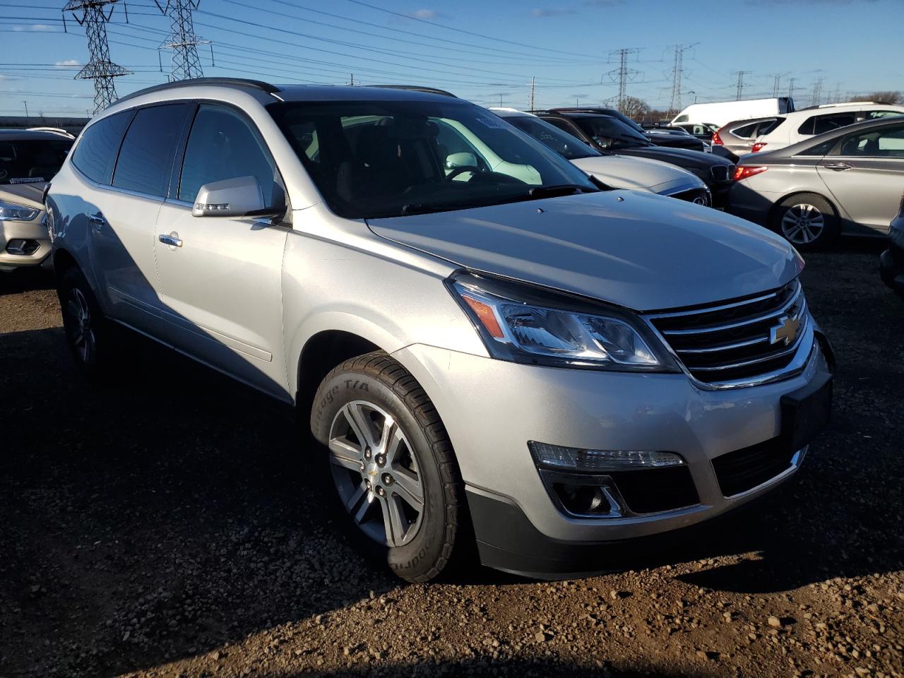 2017 Chevrolet Traverse VIN 1GNKRGKD8HJ148403 Copart auction photo, front end / rear end damage thumbnail 4