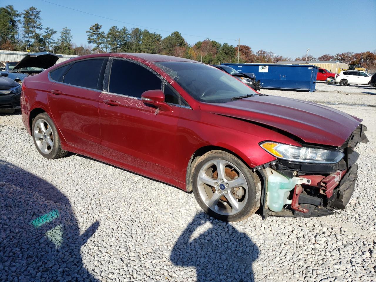 2016 Ford Fusion VIN 3FA6P0HD3GR311161 Copart auction photo, front end / side damage thumbnail 4
