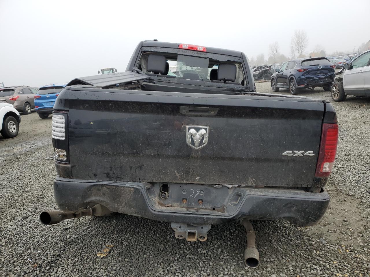 2014 RAM 1500 VIN 1C6RR7UT9ES173528 Copart auction photo, all over damage thumbnail 6