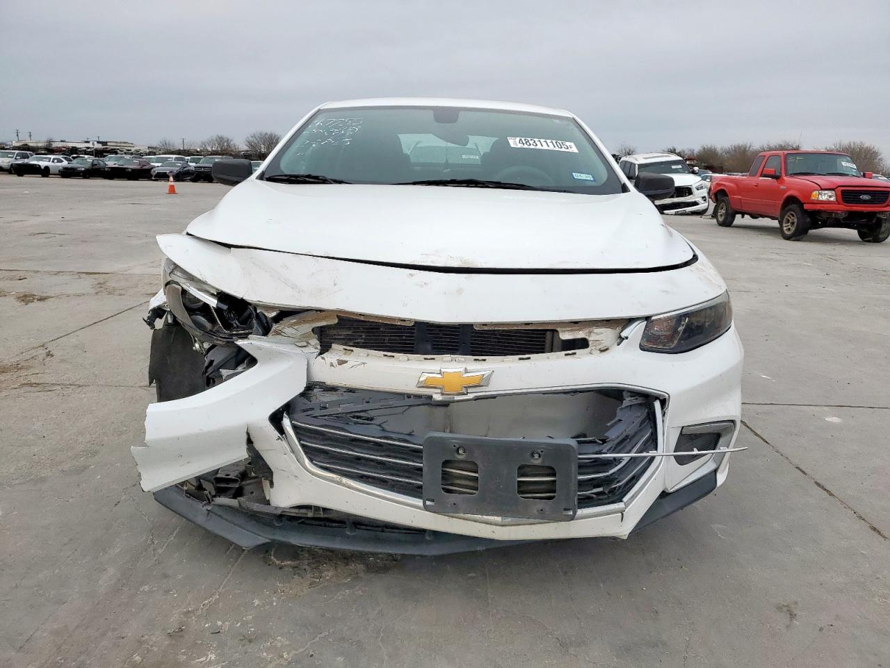 2017 Chevrolet Malibu VIN 1G1ZB5ST2HF143006 Copart auction photo, front end / rear end damage thumbnail 5