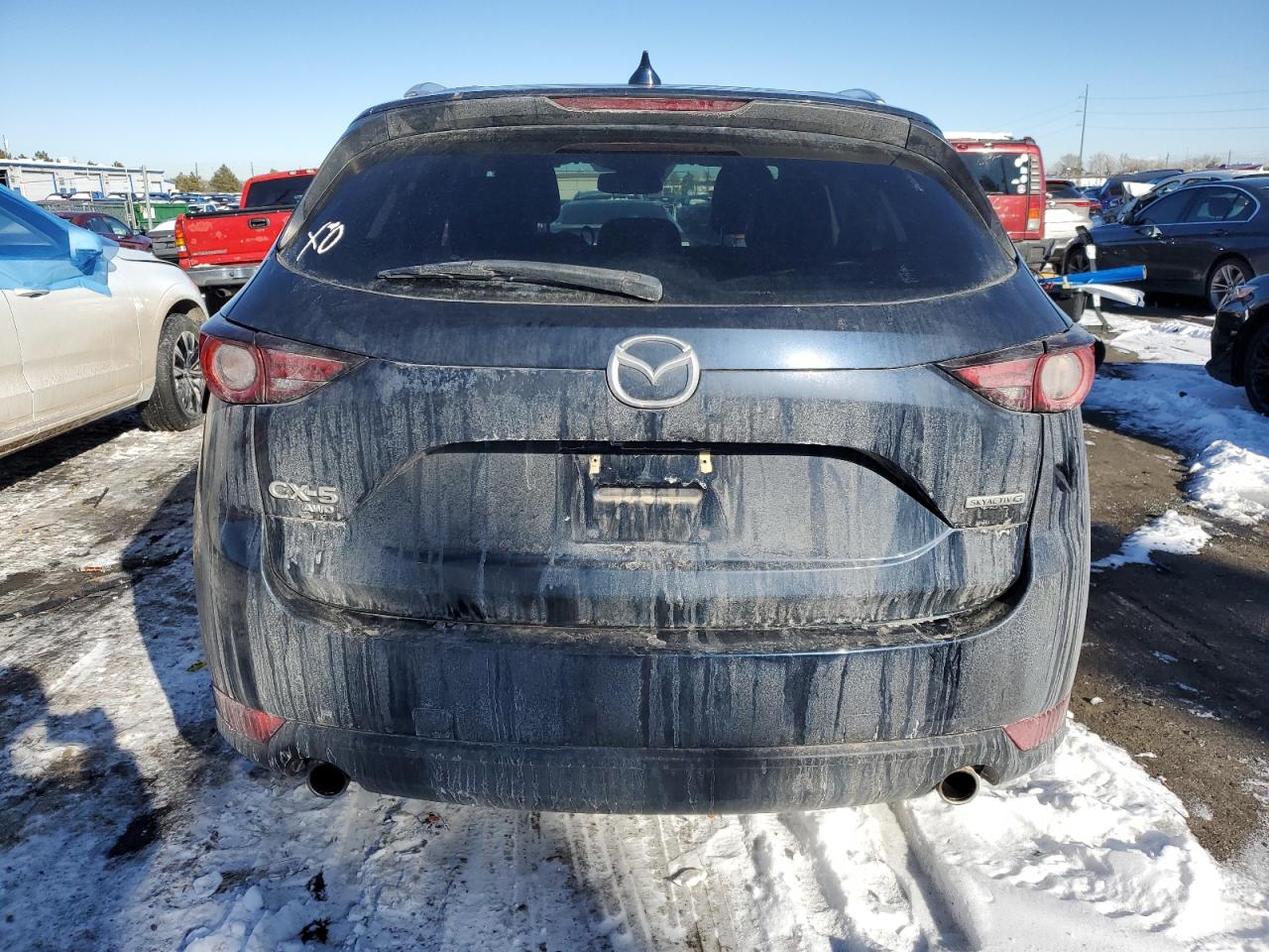2020 Mazda CX-5 VIN JM3KFBDM5L0807092 Copart auction photo, rear end / hail damage thumbnail 6