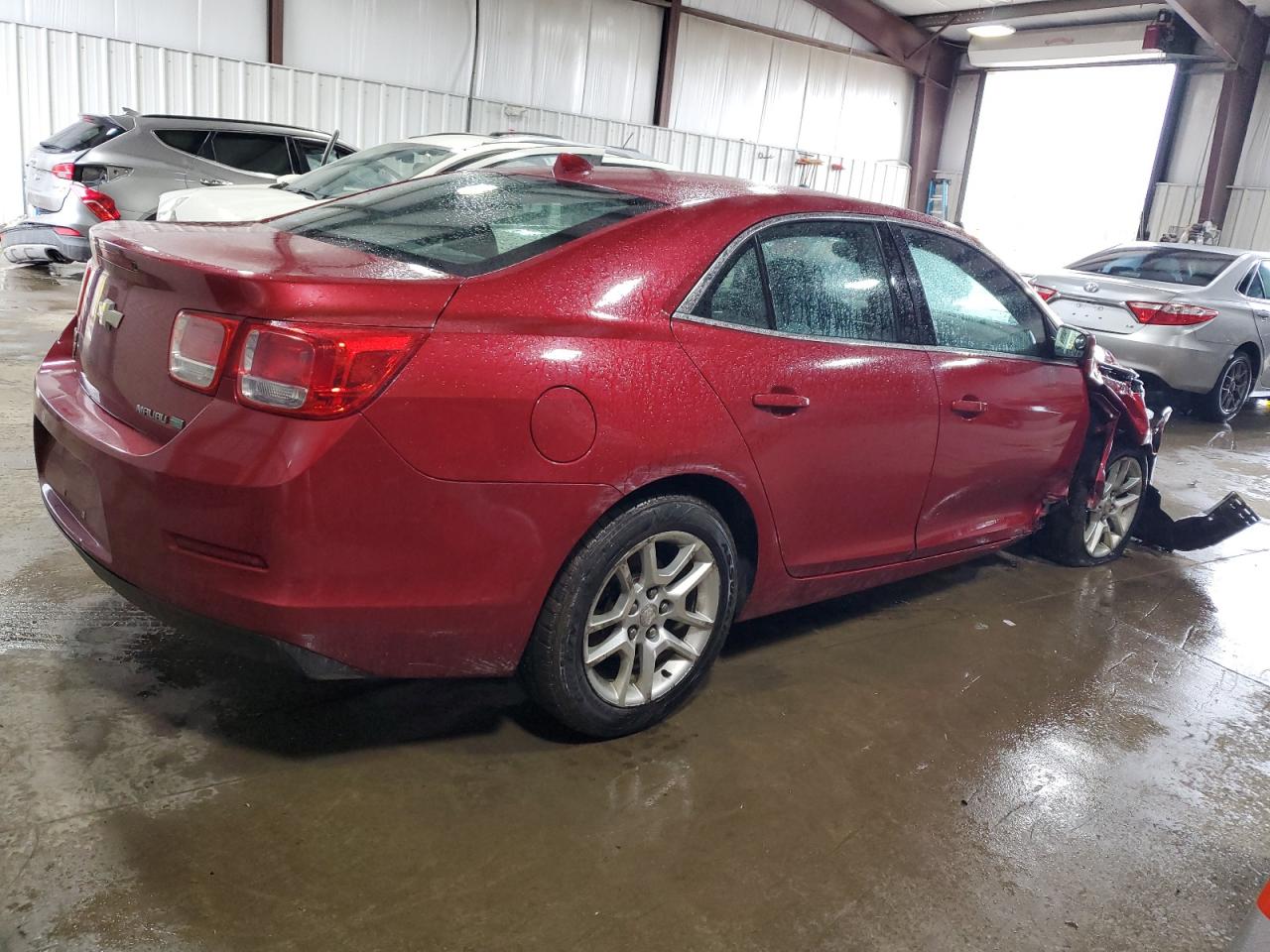 2013 Chevrolet Malibu VIN 1G11D5RR3DF116179 Copart auction photo, front end / side damage thumbnail 3