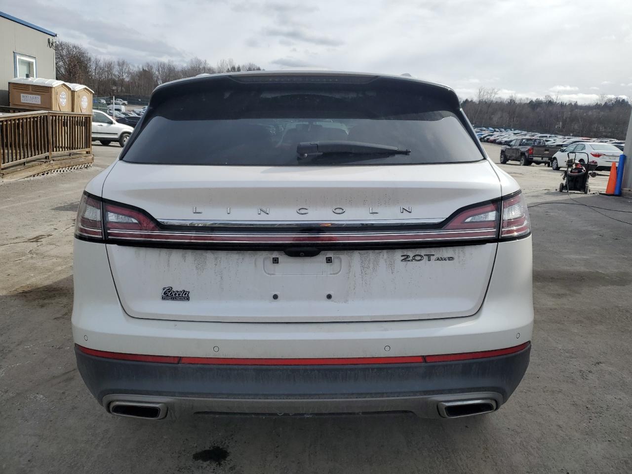 2019 Lincoln Nautilus VIN 2LMPJ8L91KBL62781 Copart auction photo, front end / side damage thumbnail 6