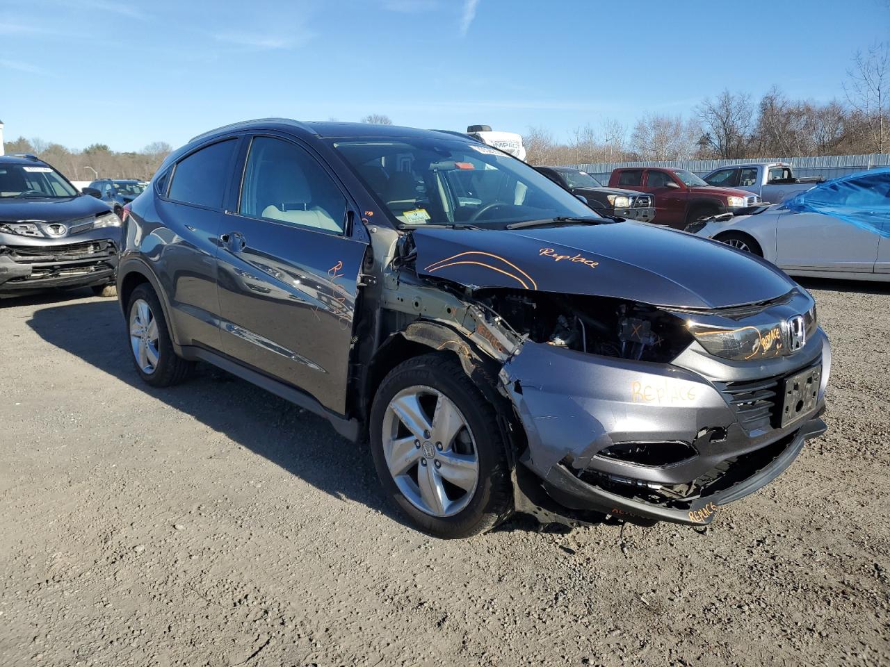 2019 Honda HR-V VIN 3CZRU6H50KM717698 Copart auction photo, front end damage thumbnail 4