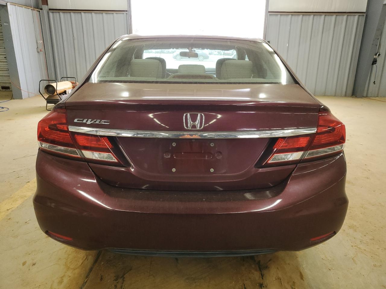 2013 Honda Civic VIN 2HGFB2F5XDH600031 Copart auction photo, front end damage thumbnail 6