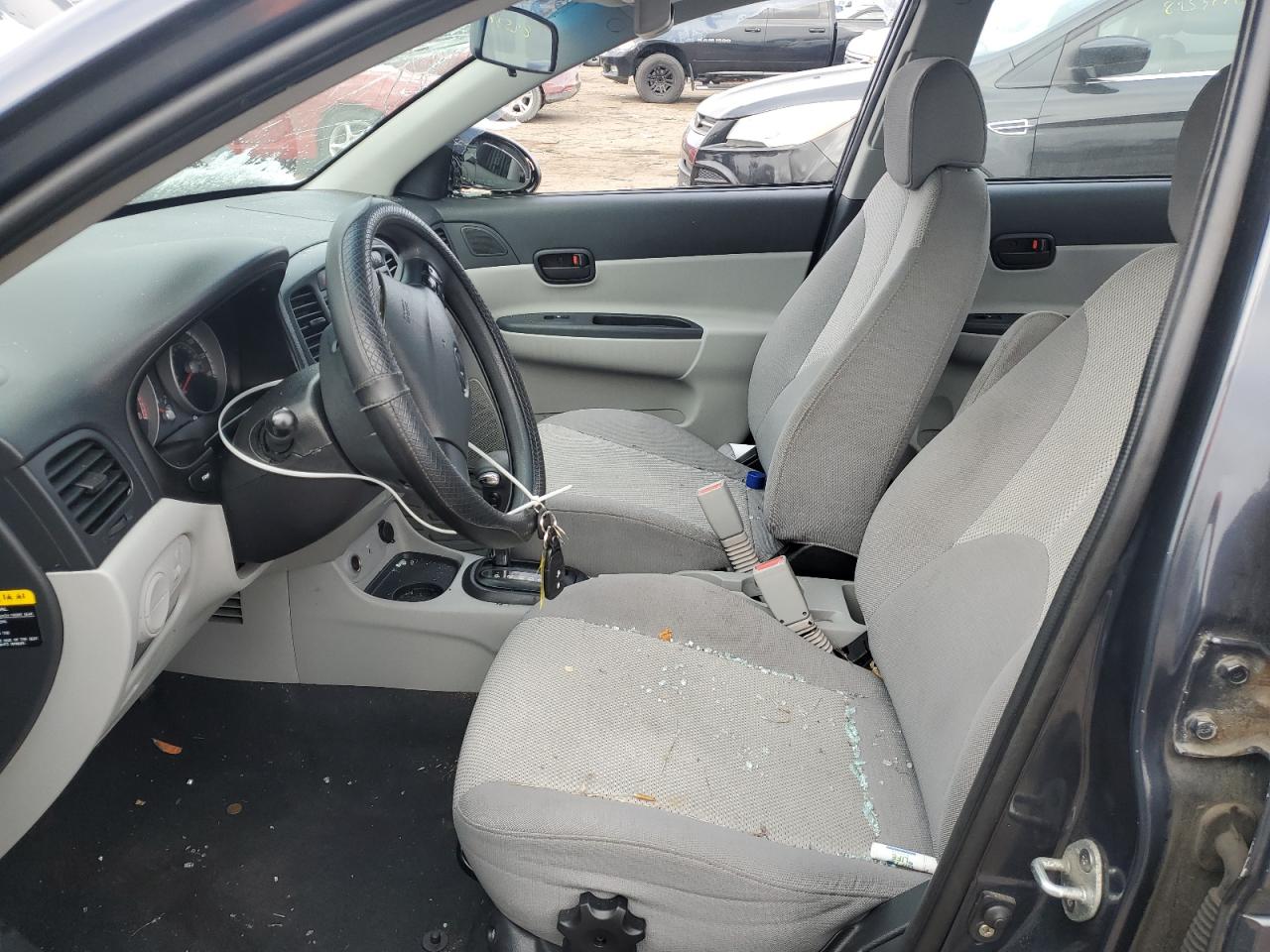 2009 Hyundai Accent VIN KMHCN46C19U322980 Copart auction photo, front end / top/roof damage thumbnail 7