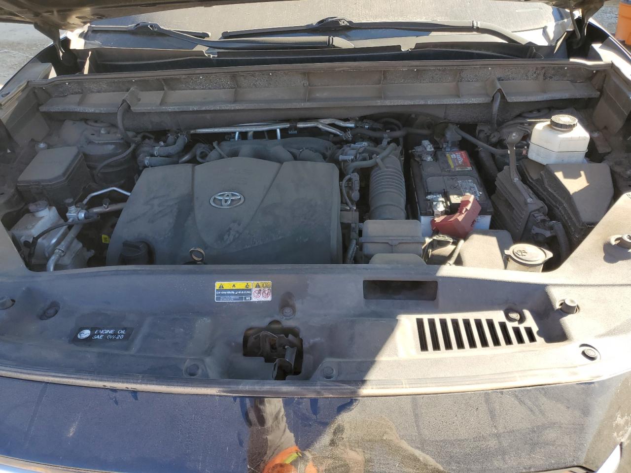 2020 Toyota Highlander VIN 5TDFZRAH6LS015628 Copart auction photo, side damage thumbnail 12