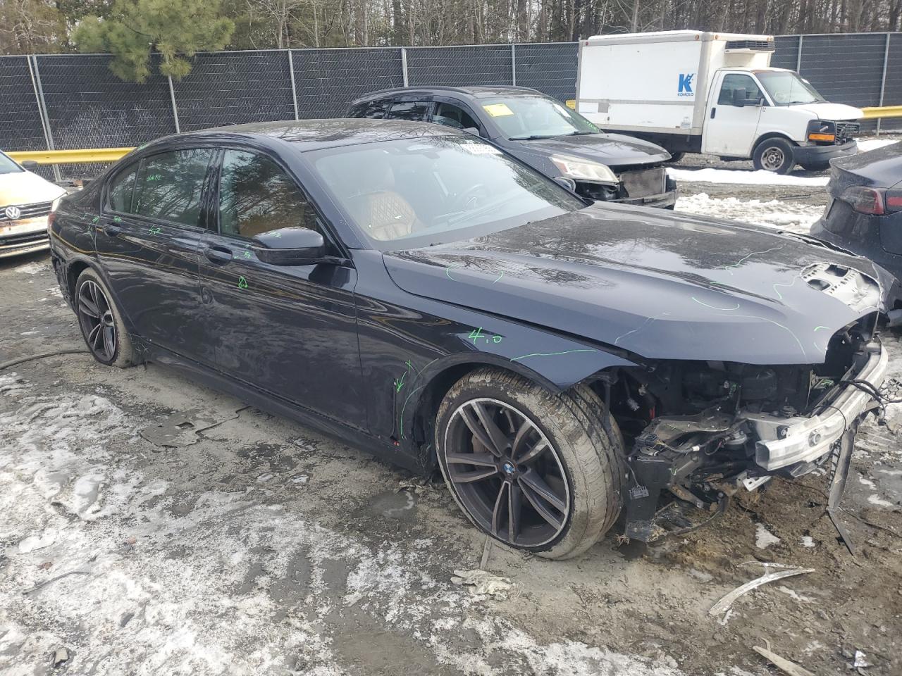 2021 BMW 7er VIN WBA7U2C09MCE50311 Copart auction photo, front end damage thumbnail 4