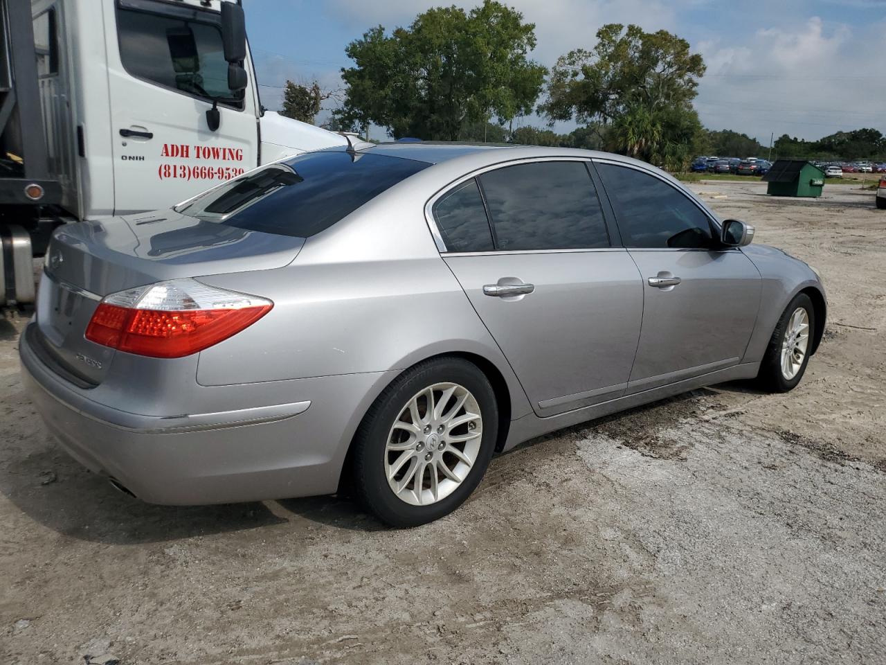 2010 Hyundai Genesis VIN KMHGC4DE6AU096967 Copart auction photo, water/flood damage thumbnail 3