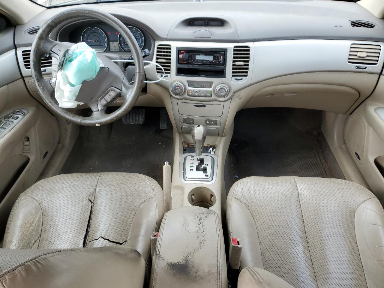 2008 KIA Optima VIN KNAGE124985210940 Copart auction photo, all over damage thumbnail 8