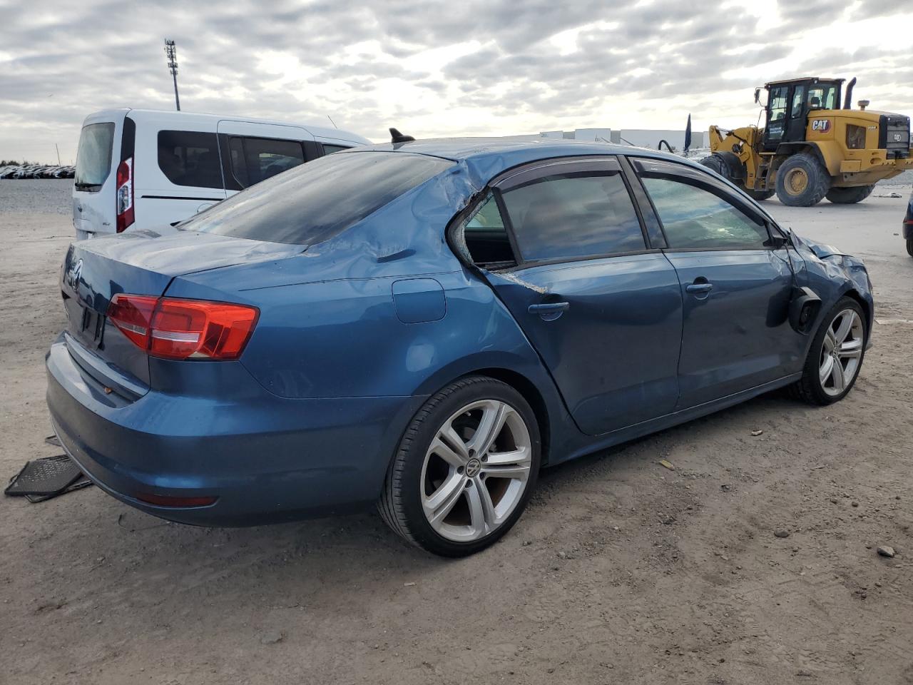 2015 Volkswagen Jetta VIN 3VW2K7AJ2FM265556 Copart auction photo, all over damage thumbnail 3