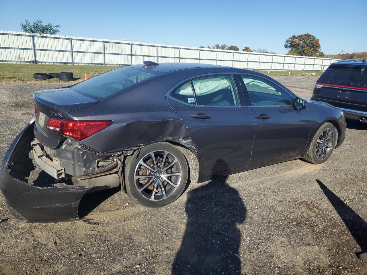 2020 Acura TLX VIN 19UUB2F38LA005200 Copart auction photo, rear end damage thumbnail 3