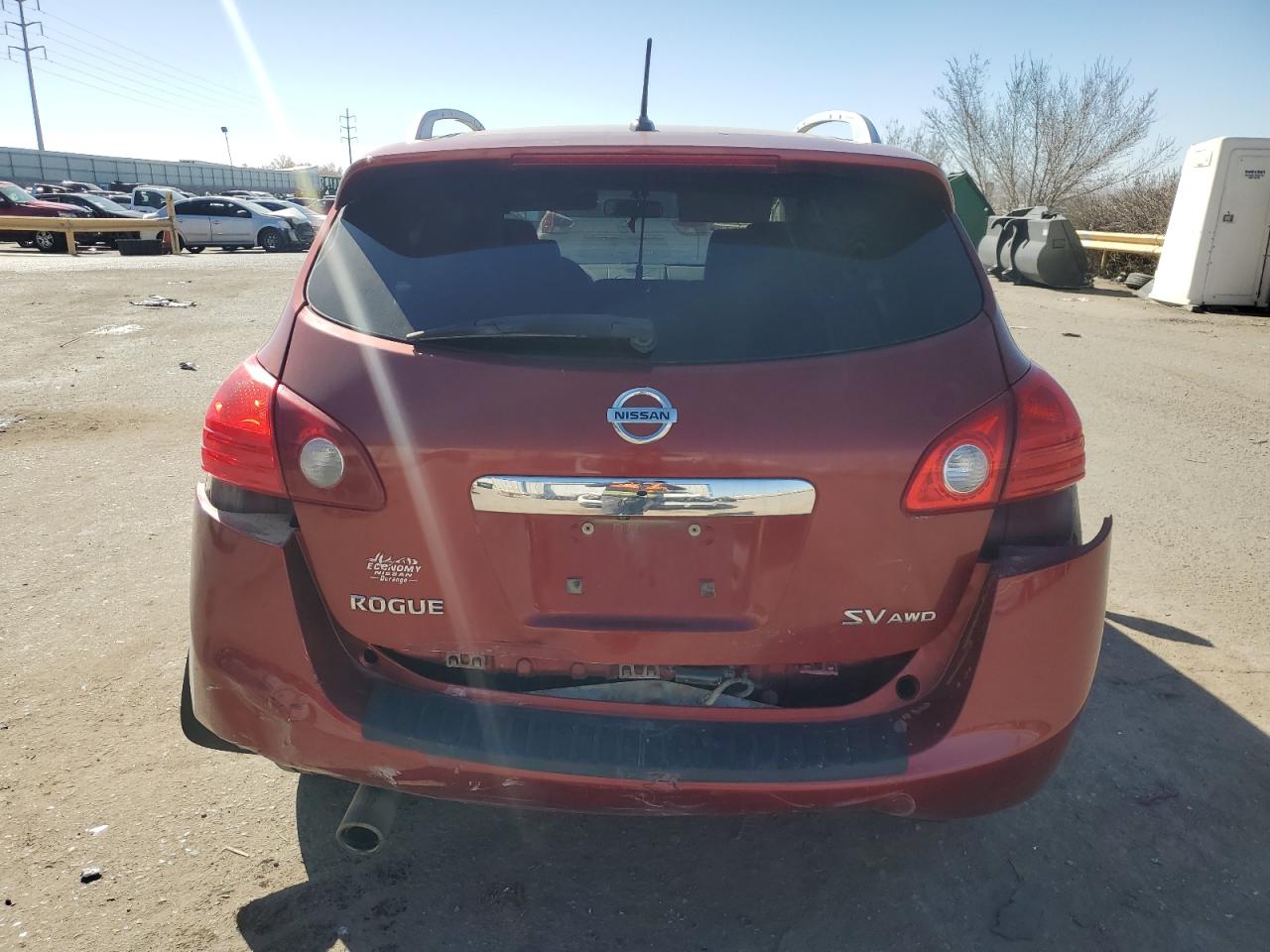 2013 Nissan Rogue VIN JN8AS5MVXDW633257 Copart auction photo, rear end damage thumbnail 6