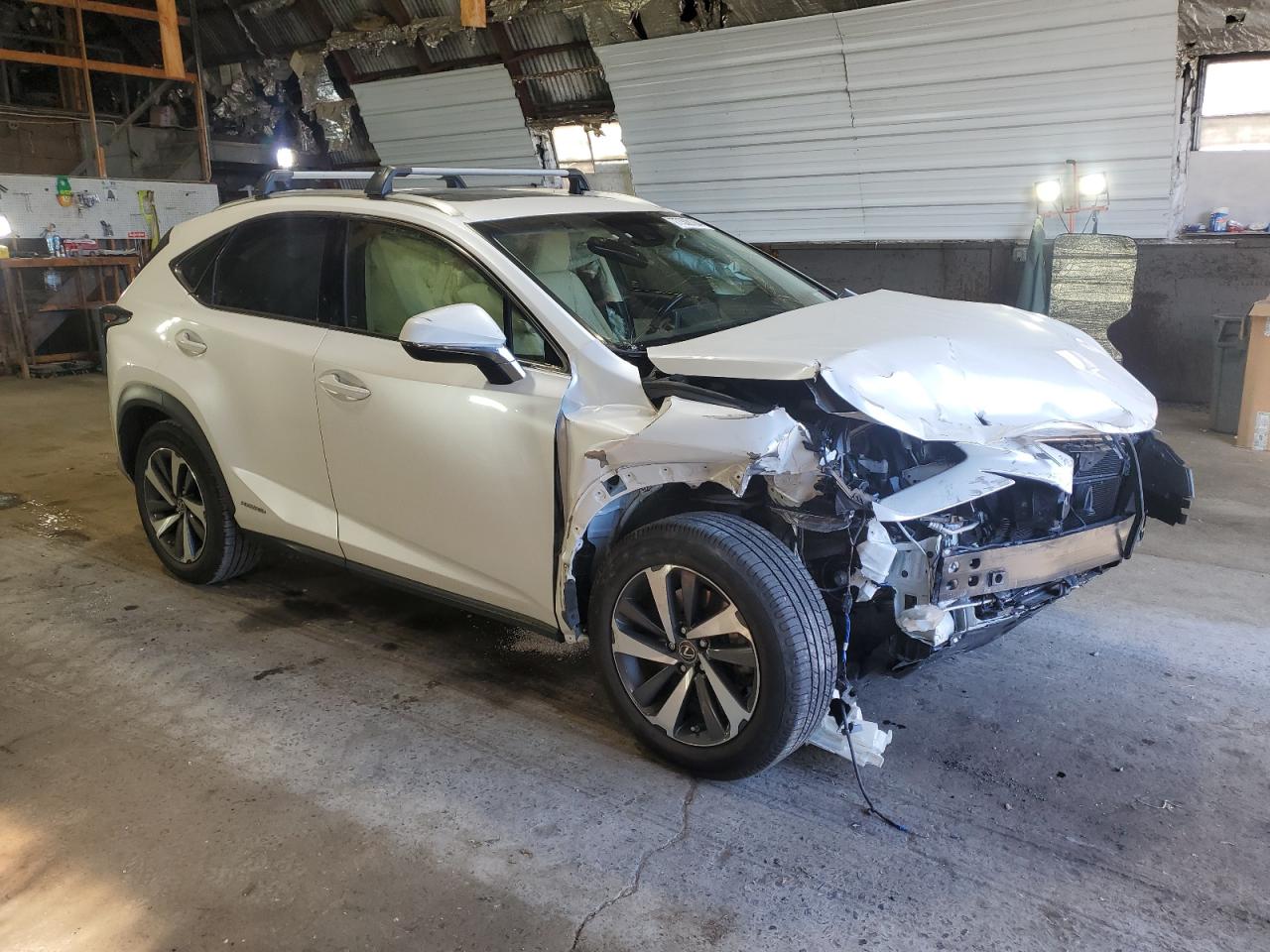 2019 Lexus NX VIN JTJBJRBZ2K2112485 Copart auction photo, front end damage thumbnail 4