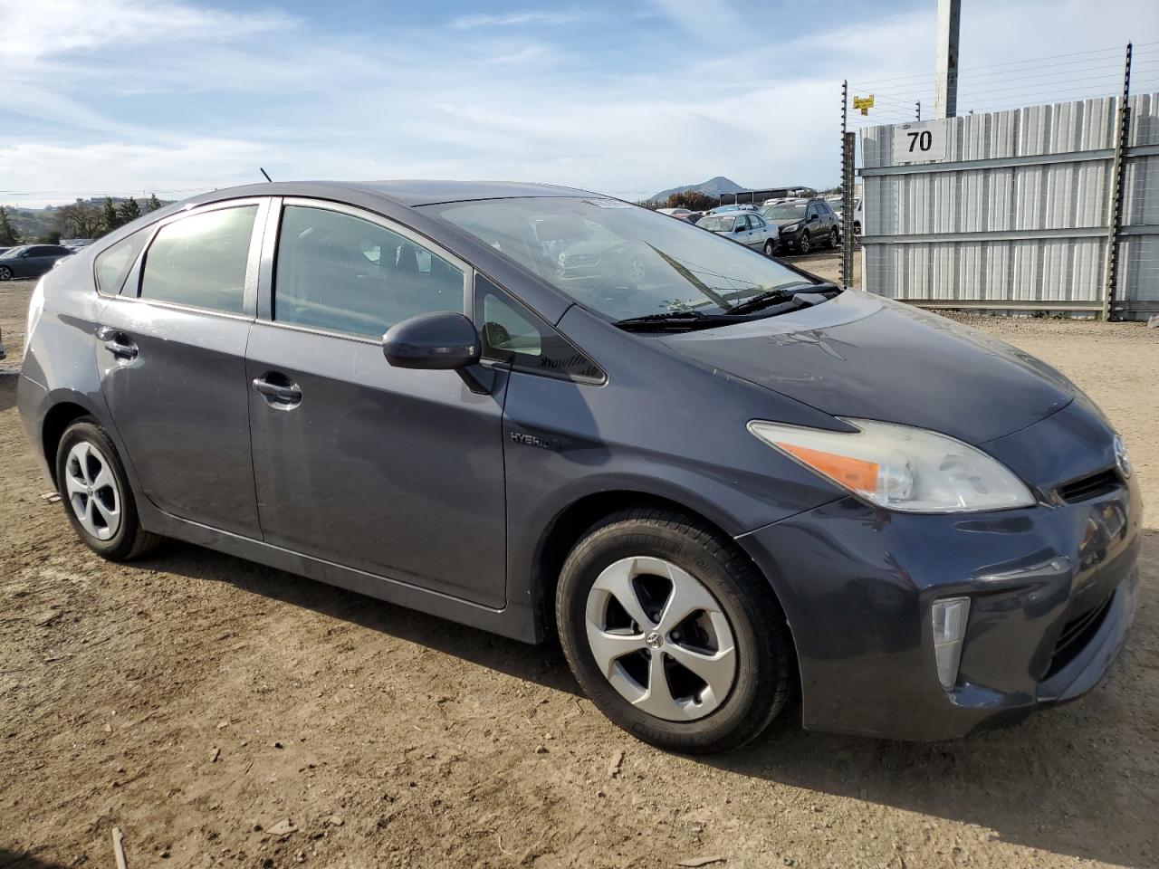 2013 Toyota Prius VIN JTDKN3DU3D5575954 Copart auction photo, side / rear end damage thumbnail 4