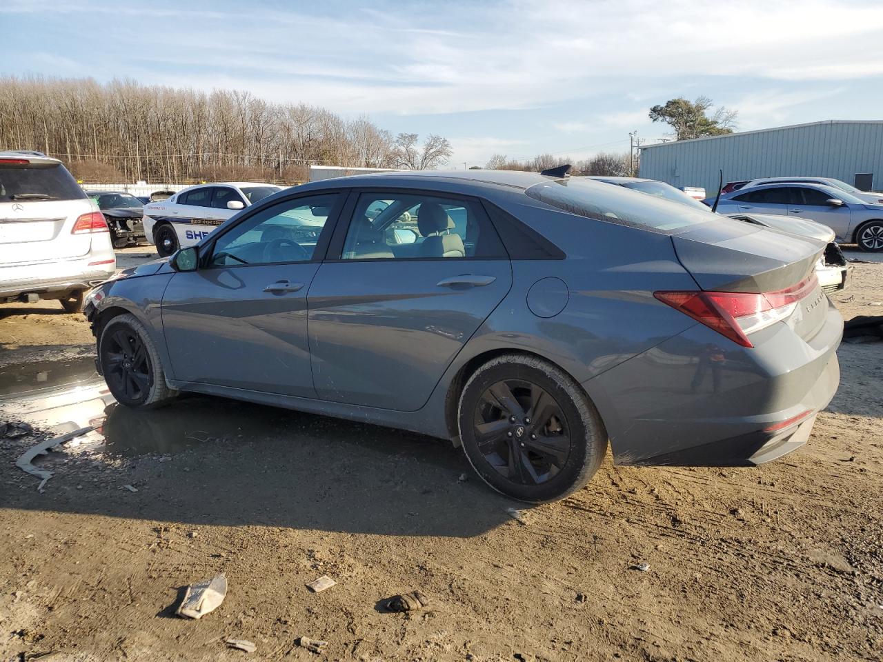 2021 Hyundai Elantra VIN KMHLM4AG3MU163868 Copart auction photo, front end / minor dent/scratches damage thumbnail 2