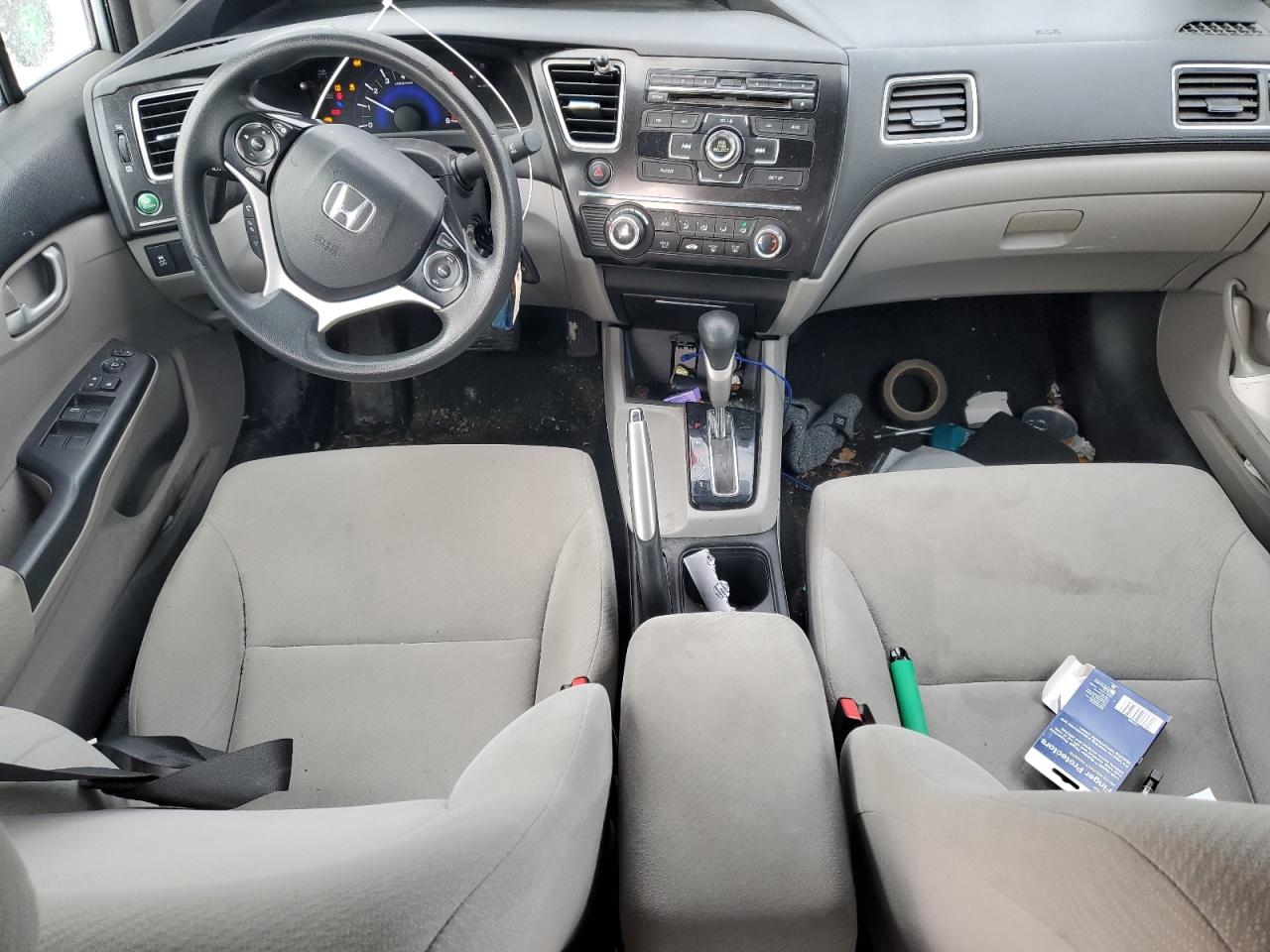 2013 Honda Civic VIN 2HGFB2F59DH504522 Copart auction photo, undercarriage / front end damage thumbnail 8