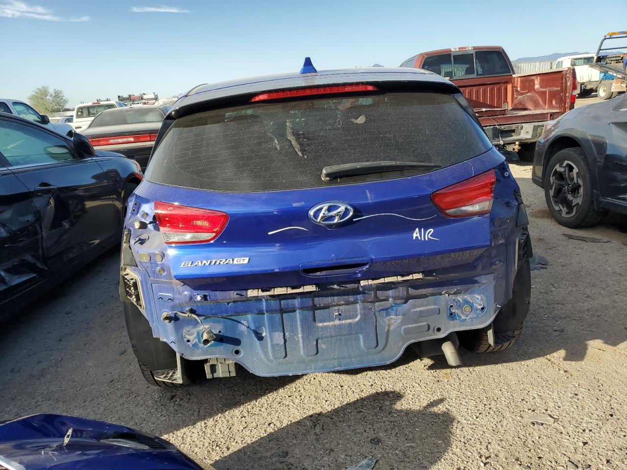 2020 Hyundai Elantra VIN KMHH35LE3LU146593 Copart auction photo, front end / rear end damage thumbnail 6