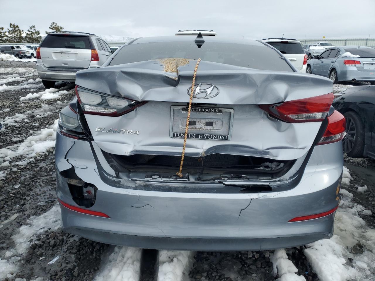 2017 Hyundai Elantra VIN 5NPD84LF5HH075017 Copart auction photo, rear end damage thumbnail 6